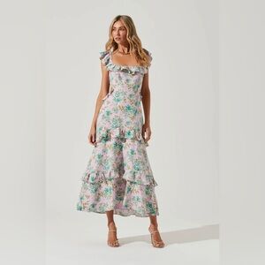 ASTR The Label Lysette Midi Dress